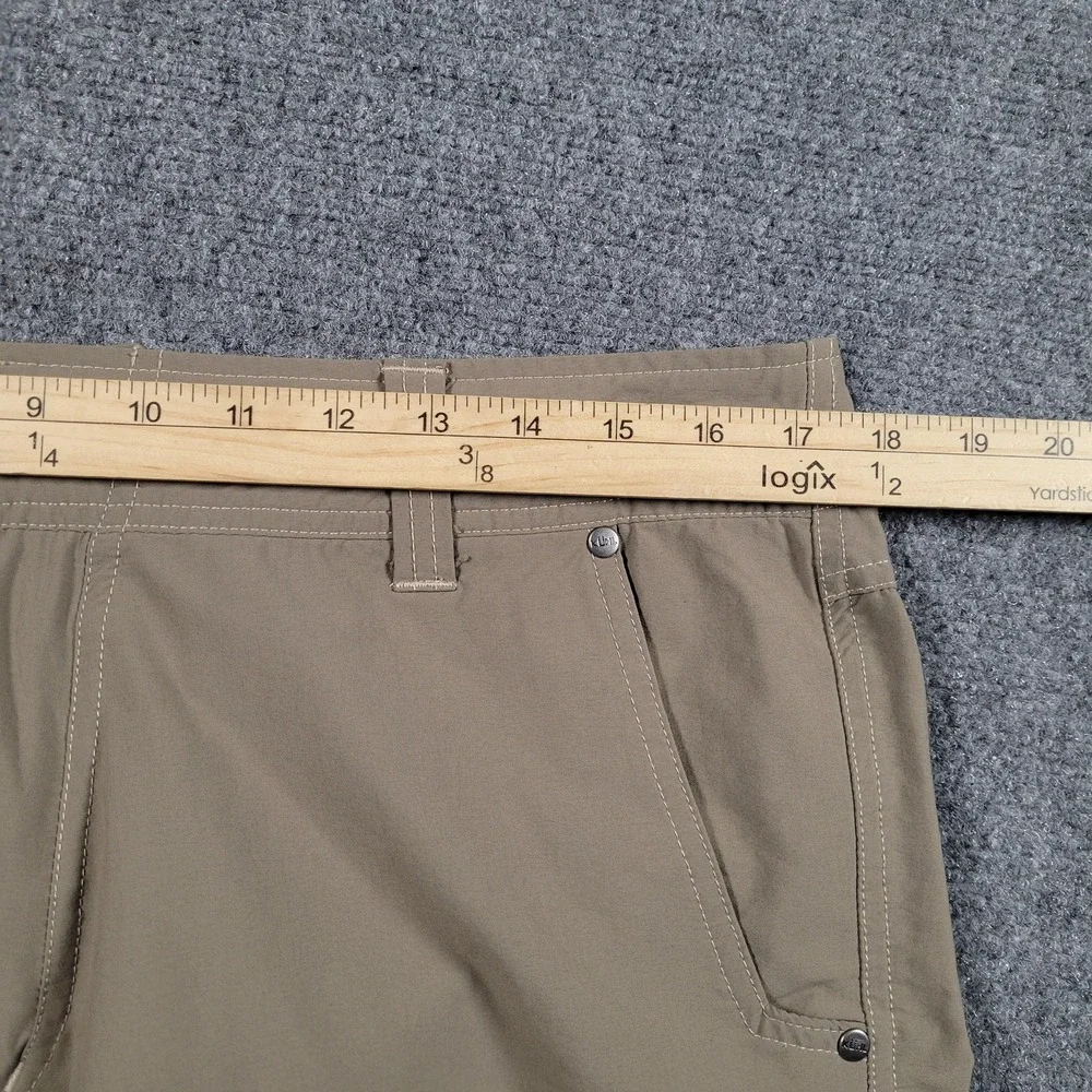 Kuhl Shorts Mens 34 Beige Cargo Hiking Quick Dry Stretch Nylon Outdoor Pockets - Picture 4 of 8